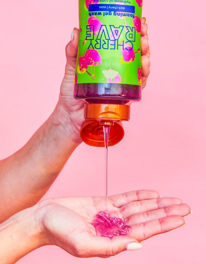 cherry rave foaming gel wash